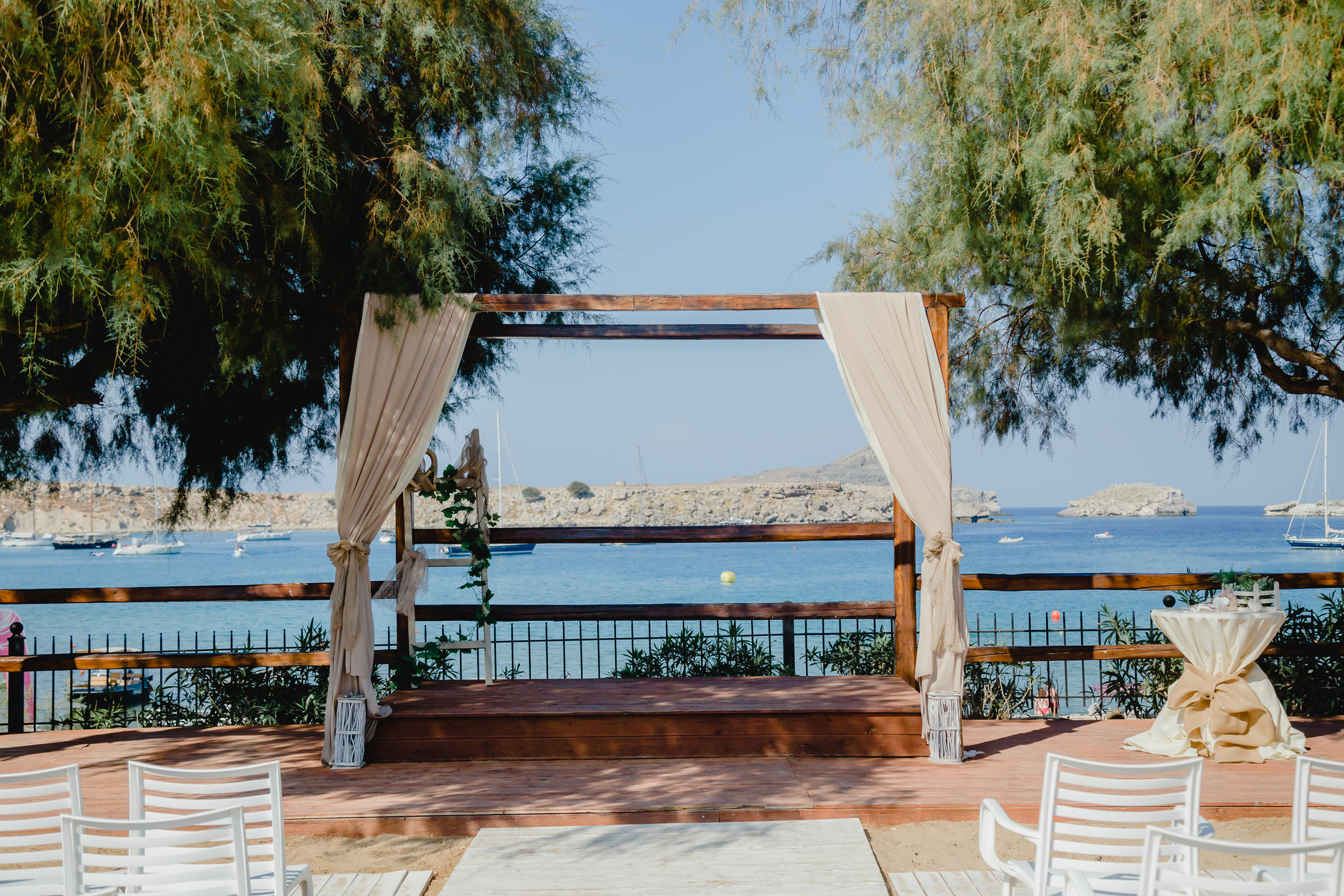 Book your wedding day in Lindos Beach